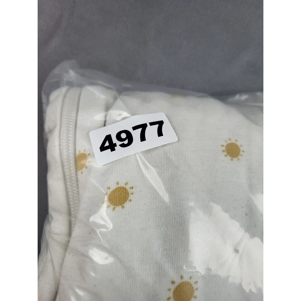Mori Sleep Sack Baby 2 4Yr White Rayon Bamboo Full Zip AOP Sun‎ Design Light